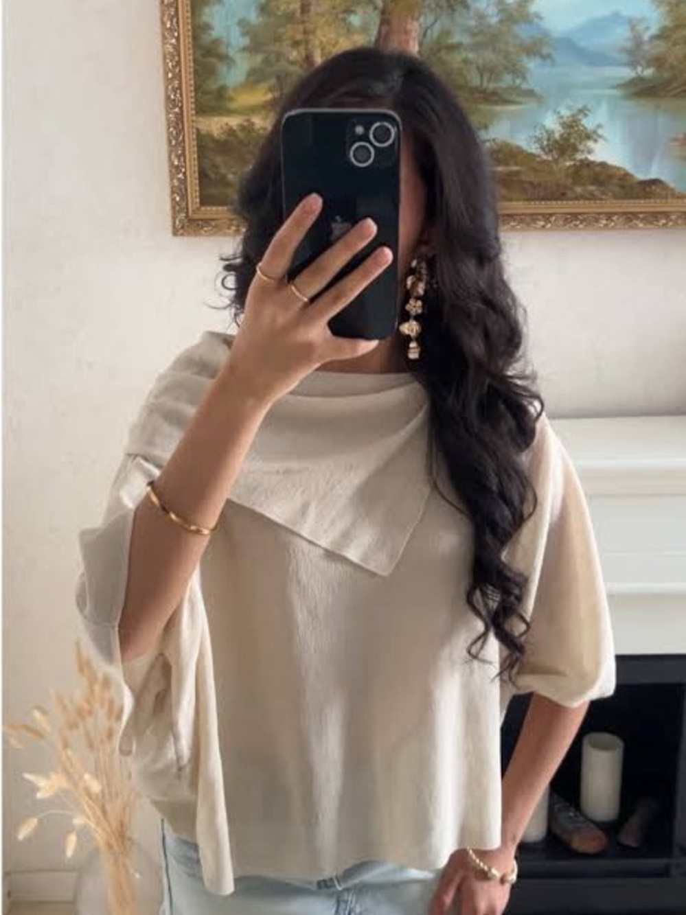 Zara Cape Style Smooth Knit Top